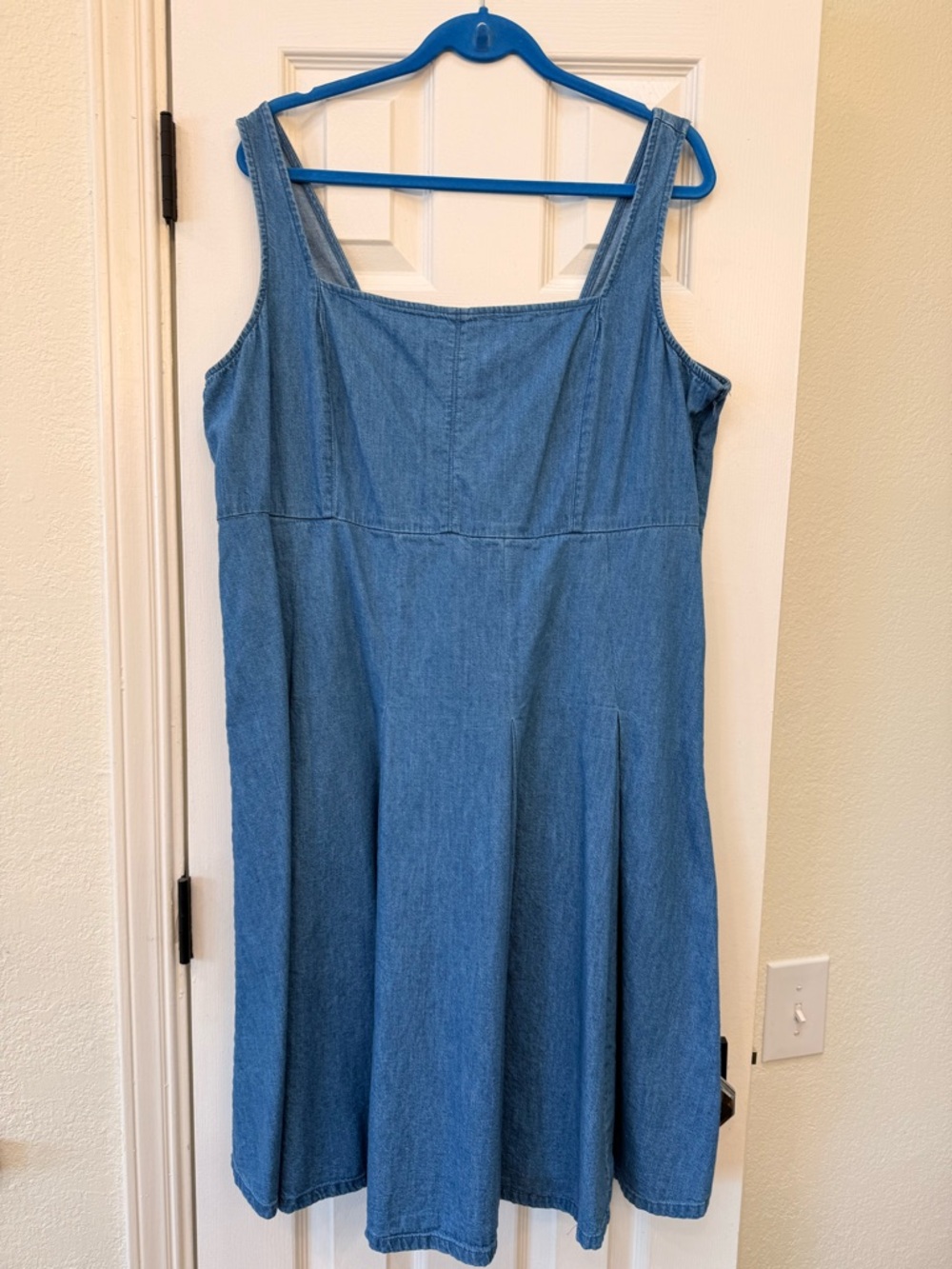 J Crew A-Line Sundress - Blue Denim